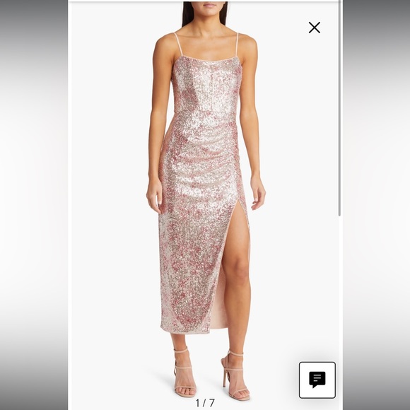 Saylor New York Sequin Gown XS - Picture 1 of 8